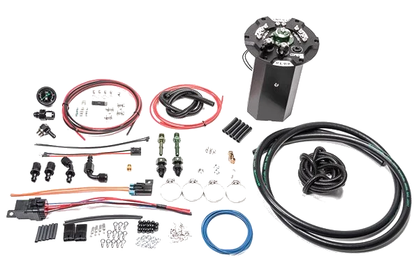 Fuel Hanger Surge Tank for 350Z / G35 No Pumps Included Walbro GSS342 AEM 50-1200 Radium Engineering