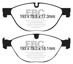 DP42191R Klocki hamulcowe YELLOWSTUFF EBC Brakes Jaguar Jaguar F-Type FType P450 FType F-Type R