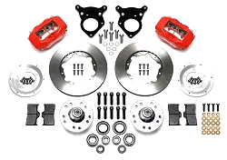 Wilwood 140-11018 Zestaw Hamulców Przednich Forged Dynalite Pro Series Czerwony 11.00 Ford Mustang 1984-1993