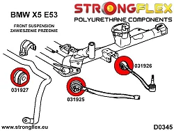 031925B: Tuleja przedniego zawieszenia - przednia BMW x3