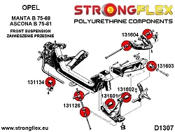 131126A: Tulejka łącznika stabilizatora przekładka SPORT Opel Ascona B