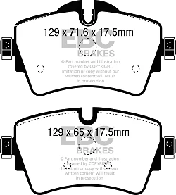 DP42227R Klocki hamulcowe YELLOWSTUFF EBC Brakes BMW 2 Series F45 Active Tourer 216 2 Series F45 Active Tourer 218 2 Series xDrive F45 Active Tourer 218 2 Series F46 Gran Tourer 214 2 Series