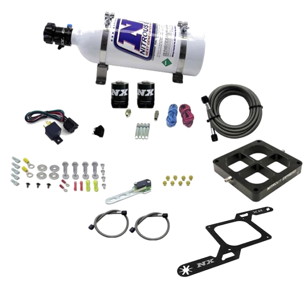 4500 Billet Crossbar Plate System Single Stage 100-500Hp with 5Lb Bottle Nitrous Express NX 63570-05