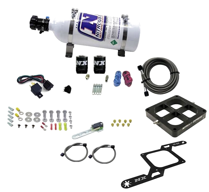 4500 Billet Crossbar Plate System Single Stage 100-500Hp with 5Lb Bottle Nitrous Express NX 63570-05