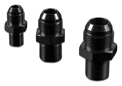 AN8 M12x1.25 Nypel adapter męsko męski Czarny