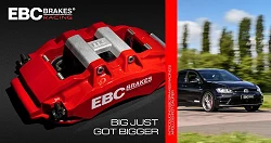 BBK033BLK-1 Big brake kit EBC Brakes Volkswagen Golf Gti/R