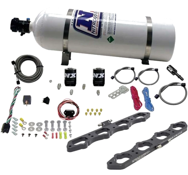 Zestaw Nitro Nitrous Express NX 20956-15 z bezpośrednim portem dla silnika Coyote i butlą 15Lb (6.8 kg)
