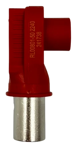 Ecumaster Złącze RL00801-50RE; 8.0MM; RADLOK-50MM; czerwony