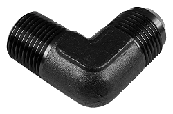 AN6-1/8 NPT 90' Nypel adapter męsko-męski Czarny