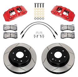 Wilwood 140-17955-R AERO6-DM Direct-Mount przedni zestaw hamulcowy czerwony 13.25 Mercedes Benz Sprinter 2022-2024 AWD