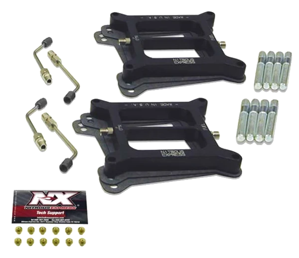 Dual 4150 Pro Power Conventional Plates Includes All Connectors and Hp Settings Nitrous Express NX NX5024