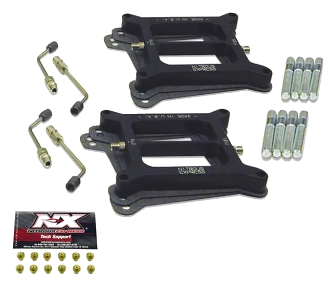 Dual 4150 Pro Power Conventional Plates Includes All Connectors and Hp Settings Nitrous Express NX NX5024