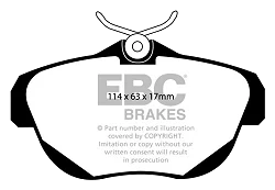 DP1962 Klocki hamulcowe ULTIMAX2 EBC Brakes Citroen C6