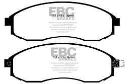 DP61489 Klocki hamulcowe GREENSTUFF EBC Brakes Mitsubishi COMMERCIAL L 200 9606