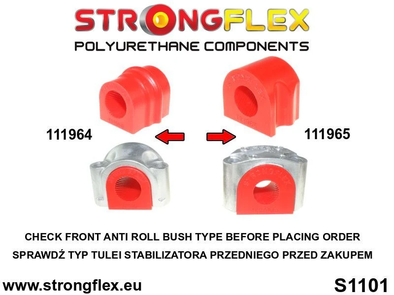 111964B: Tuleja stabilizatora przedniego 22mm - 111964B_22mm