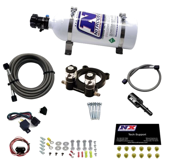 Nitrous Plate System with 5Lb Bottle for Ford 4-cyl Ecoboost 2.3L Nitrous Express NX 20954-05
