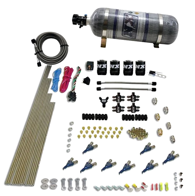 8-Cyl Direct Port Nitrous System EFI Gasoline (200-500Hp) 12LB Nitrous Express NX 80001EFI-12