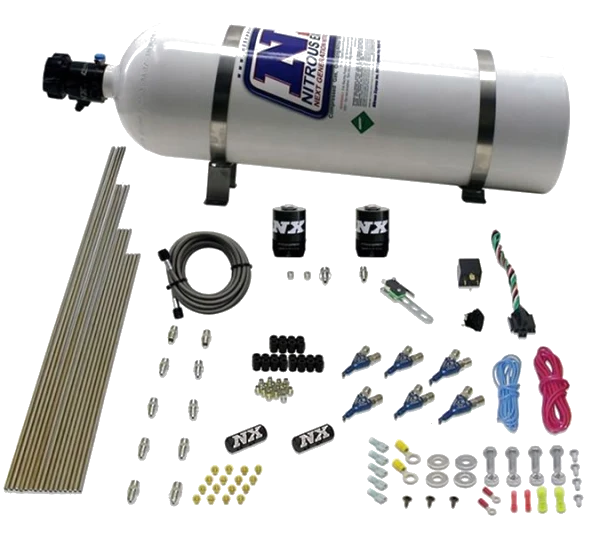 6 Cylinder Direct Port Gas 150-375Hp with 15Lb Bottle Nitroux Express NX 80006-15