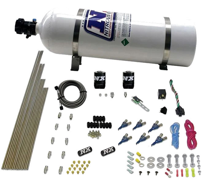 6 Cylinder Direct Port Gas 150-375Hp with 15Lb Bottle Nitroux Express NX 80006-15