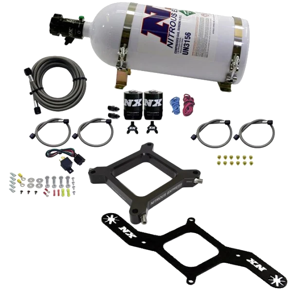 4150 Assassin Plate Alcohol Stage 6 100-300Hp with 10Lb Bottle Nitrous Express NX 67245-10