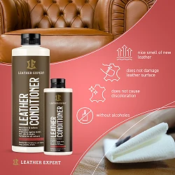 Leather Expert Leather Conditioner odżywka do pielęgnacji skóry z naturalnymi olejkami i woskami  1l 1000ml
