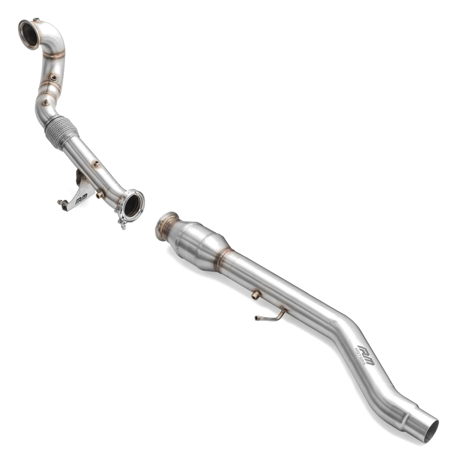 Downpipe z tłumikiem RM Motors do Volkswagen Arteon 2.0 TSI  - PROM.213520+213521S