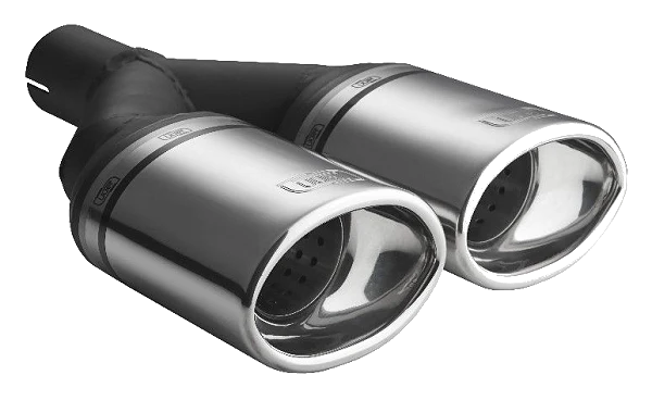 Uniwersalna końcówka tłumika owalna 120×80mm długość 250mm średnica montażowa 50mm - N2-26/50