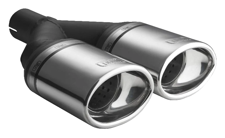Uniwersalna końcówka tłumika owalna 120×80mm długość 250mm średnica montażowa 50mm - N2-26/50