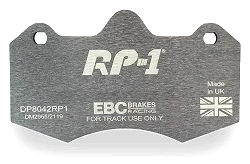 DP8042RP1 Sportowe klocki hamulcowe RP-1 Racing EBC Brakes Aston Martin Vanquish Vanquish S GINETTA F400 G60 Lotus Evora MORGAN Plus 8 Aero 8 Aero Coupe Aeromax Aero Supersports VAUXHALL VXR