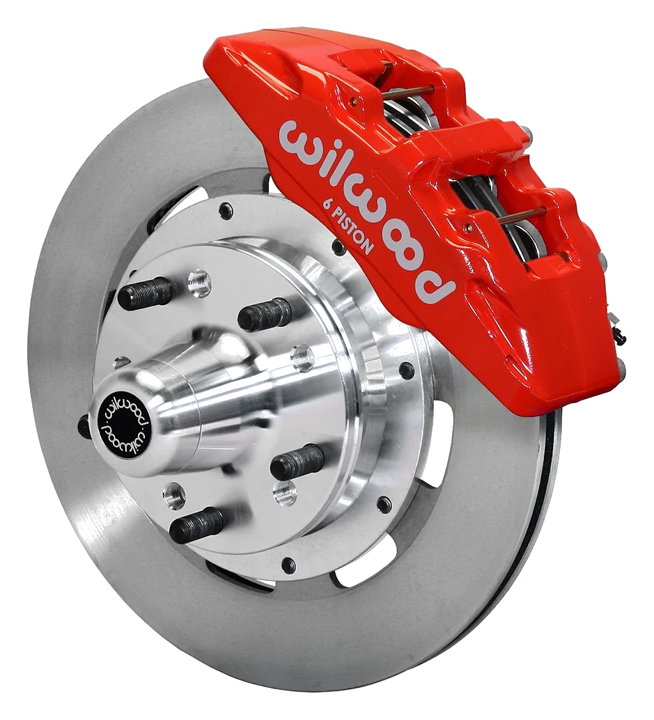 Wilwood 140-10738 Zestaw Hamulców Przednich Forged Dynapro 6 Hub 12.19 czerwony Cadillac Chevrolet GMC Pontiac