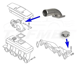 Zamiennik zaworu EGR VW Transporter IV z silnikami 2.5 TDI - EGR_16/ZU