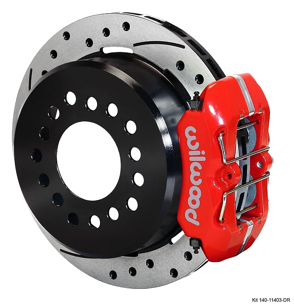 Wilwood 140-11403 Zestaw Hamulców Tylnych Forged Dynapro Low-Profile Wiercony Czerwony