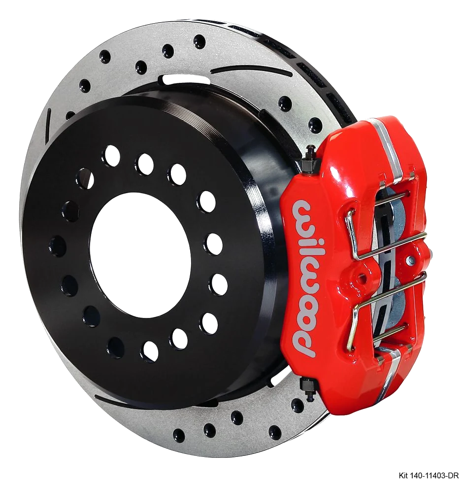 Wilwood 140-11403 Zestaw Hamulców Tylnych Forged Dynapro Low-Profile Wiercony Czerwony