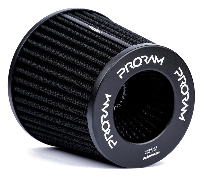 Proram Multi Fit Universal Pleated 63mm Aluminium Neck Air Filter with silicone