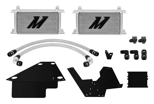 Zestaw chłodnica oleju Mishimoto Mitsubishi Lancer Evolution X 2008-2015 Srebrna