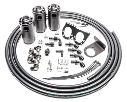 Triple Catch Can Kit for Nissan R35 GT-R Fluid Lock Radium Engineering