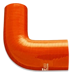 Silikonowe kolanko redukcyjne 90' 83/89mm Pomarańczowy - 009083/89-P