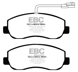 DPX2083 Klocki hamulcowe ULTIMAX2 EBC Brakes Nissan COMMERCIAL NV400 Opel Movano Renault Master Passenger Renault COMMERCIAL Master VAUXHALL COMMERCIAL Movano Interstar Master ZE