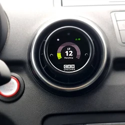 Ramka nawiewu z miejscem na wyświetlacz 52mm CANchecked Audi A1 / S1 2014-2018