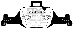 DP62289 Klocki hamulcowe GREENSTUFF EBC Brakes BMW X3 G01 X4 G02 X5 G05 X6 G06