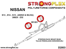 281261A: Tuleje przekładni kierowniczej SPORT Nissan 200SX S13 - 281261A_50mm
