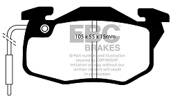 DP545/2 Klocki hamulcowe ULTIMAX2 EBC Brakes Renault Clio Mk1 5 Renault COMMERCIAL 5 Van Clio Van Express Extra Rapid - DP545/2