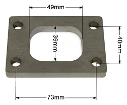 Flansza wydechowa kolektora nierdzewna SS304 T2/T25