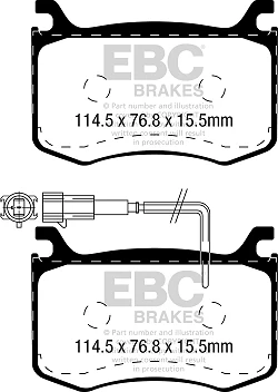 DPX2392 Klocki hamulcowe ULTIMAX2 EBC Brakes Alfa Romeo Giulia 952 Giulia 952 Q4