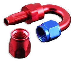 Końcówka Swivel FMIC.EU AN6 180' Viton czerwona
