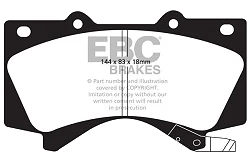 DP41815R Klocki hamulcowe YELLOWSTUFF EBC Brakes Lexus LX450 LX570 Toyota Landcruiser URJ202 Landcruiser UZJ200 Landcruiser URJ200 Landcruiser Landcruiser VDJ200 Sequoia Lexus LX570 Toyota L
