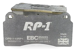 DP81110RP1 Sportowe klocki hamulcowe RP-1 Racing EBC Brakes Aston Martin DB7 Vanquish Chrysler USA Viper SRT-10 Daimler Super V8 DE TOMASO Pantera 90 Si Dodge USA SRT Viper Viper SRT-10 Vipe