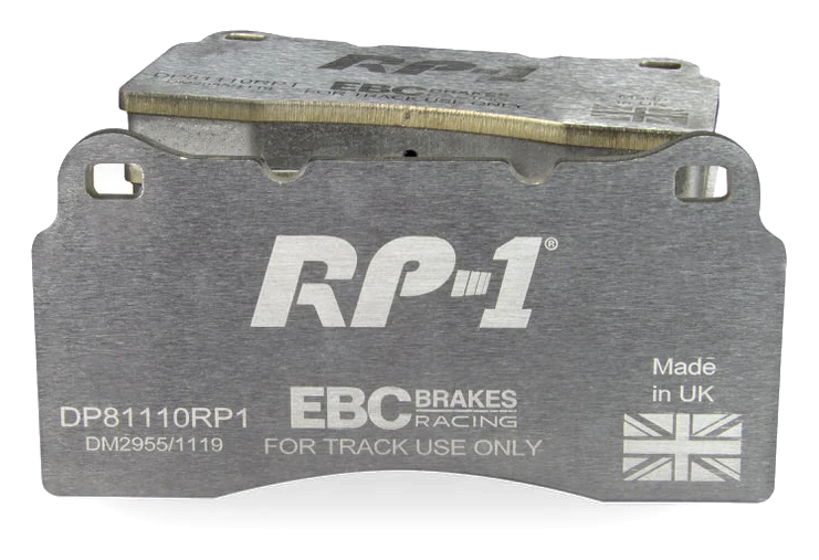 DP81110RP1 Sportowe klocki hamulcowe RP-1 Racing EBC Brakes Aston Martin DB7 Vanquish Chrysler USA Viper SRT-10 Daimler Super V8 DE TOMASO Pantera 90 Si Dodge USA SRT Viper Viper SRT-10 Vipe