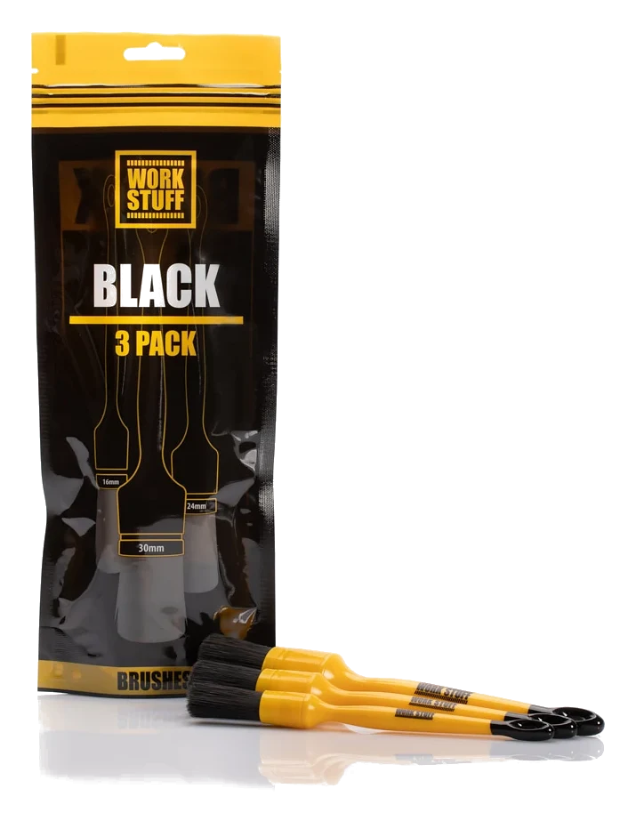 WORK STUFF Detailing Brush Black 3-Pack