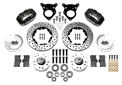 Wilwood 140-11018 Zestaw Hamulców Przednich Forged Dynalite Pro Series Wiercony Czarny 11.00 Ford Mustang 1984-1993